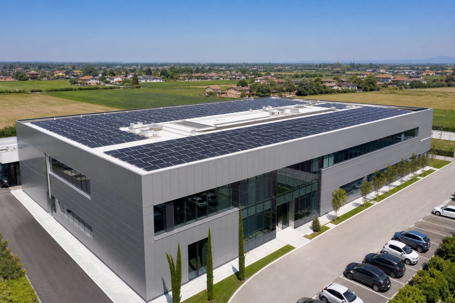 Impianto fotovoltaico su attività commerciale